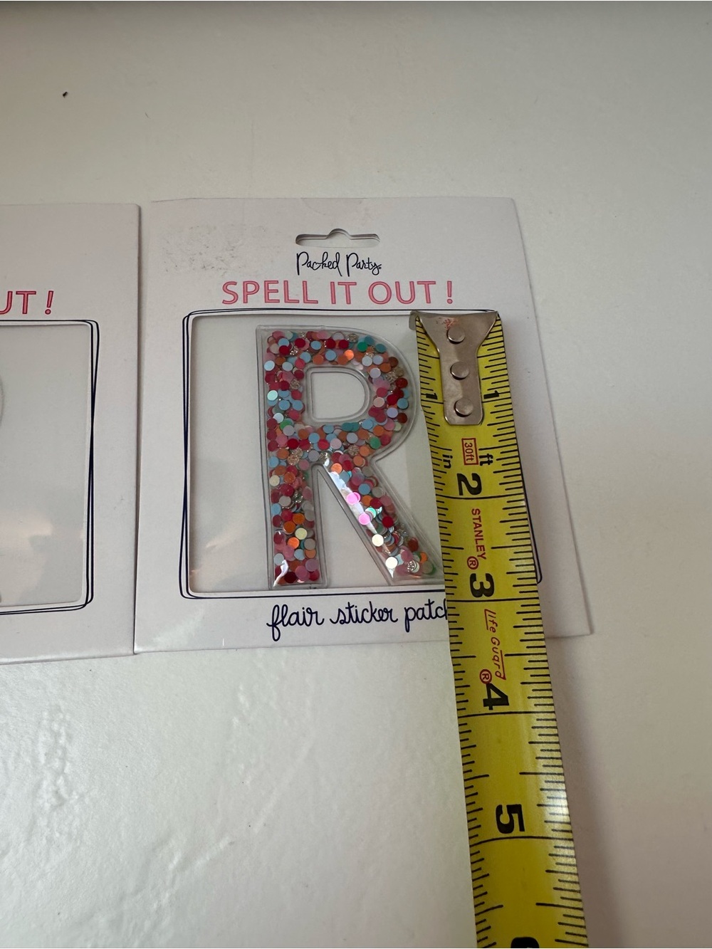 Letter R Glitter Stickers - Picture 3 of 5